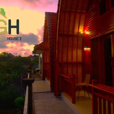 Murna House 2, Rooftop Balinese Wooden House 360 Sunrise To Sunset View