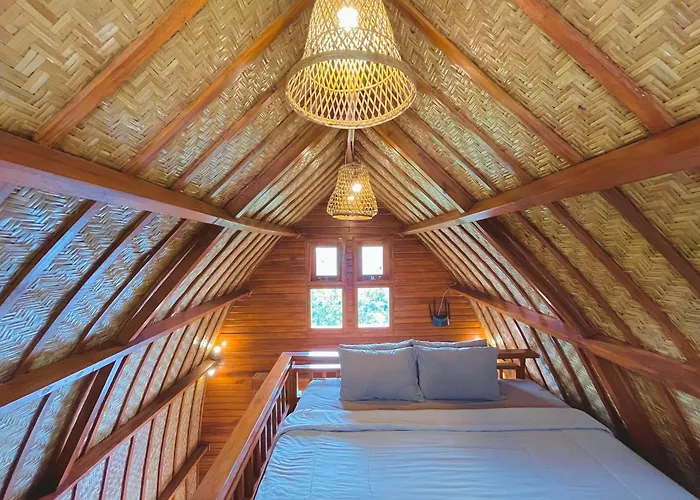 アパート Murna House 2, Rooftop Balinese Wooden House 360 Sunrise To Sunset View *